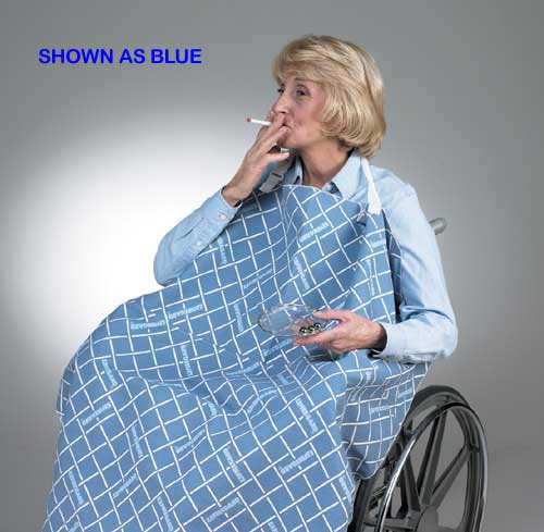 Smoker's Apron for Wheelchair Blue  30 L x 32 W