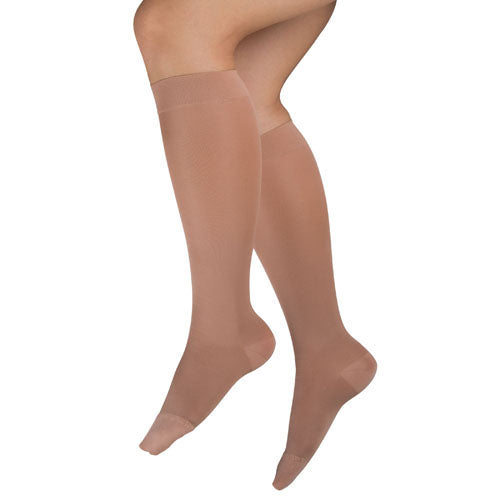 Ladies' Sheer Mild Support  XL 15-20 mmHg  Knee Highs  Beige