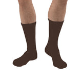 Sensifoot 8-15 Crew Diabetic Socks Medium Brown