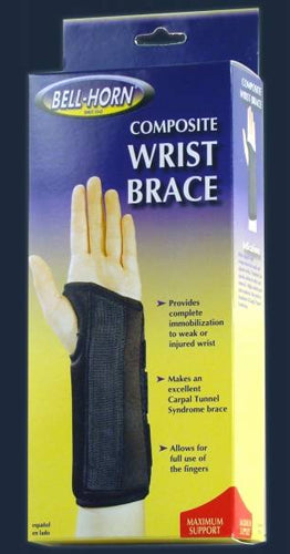 Composite Wrist Brace  Left Medium  Wrist Circum: 6� -7�