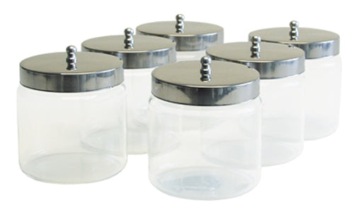 Dressing Jars 4  x 4   6/Case Glass