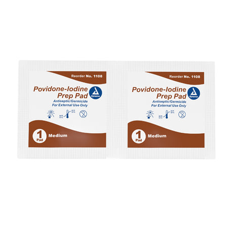 Povidone Iodine Prep Pads Bx/100