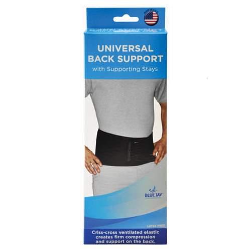 Blue Jay Back Support with Supporting Stays Universal Blk
