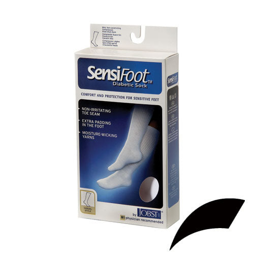 Sensifoot 8-15 Diabetic Sock Small Black
