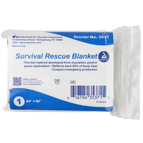 Emergency/Survival Rescue Foil Blanket 84 x52