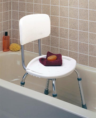 Bath & Shower Seat Adj w/Back (Retail)