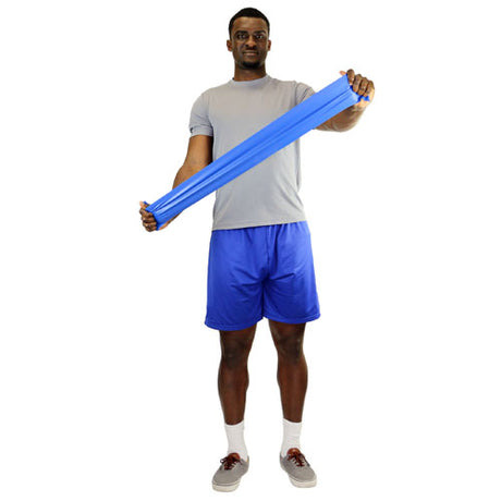 Cando Exercise Band Blue Heavy 50-Yard Dispenser Box