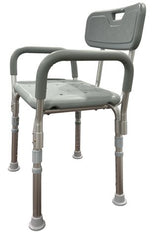 Bathroom Perfect Shower Chair with Back & Padded Arms Cs/2