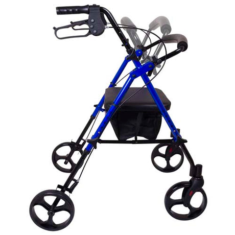 Rollator  Aluminum  Height Adjustable  Blue