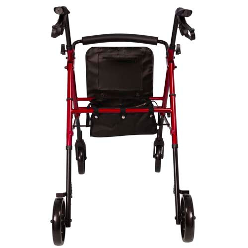 Rollator  Aluminum  Height Adjustable  Burgundy