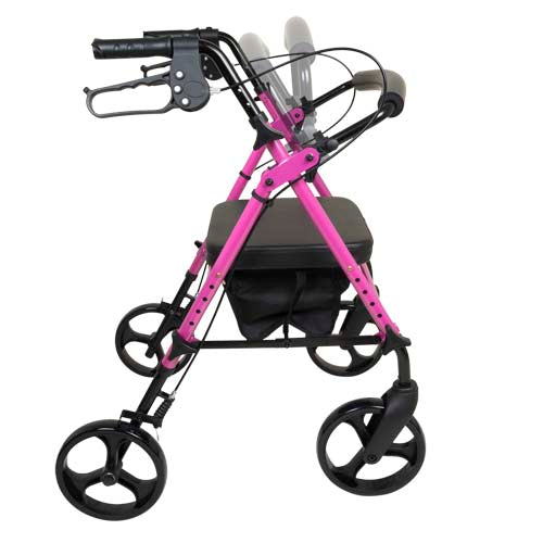 Rollator  Aluminum  Height Adjustable  Pink