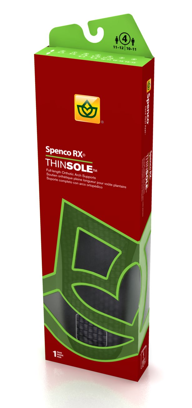 Spenco Thinsole Full Insole W 7/8  M 6/7